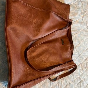 Faux leather purse